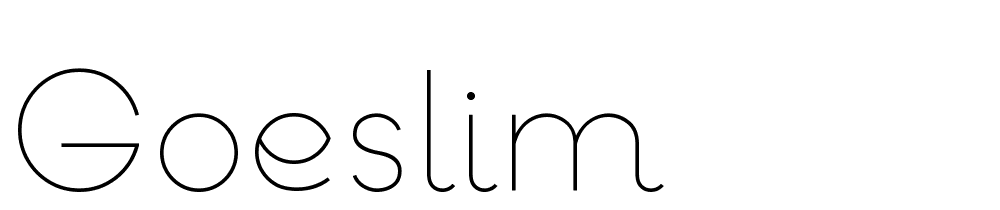 Goeslim font family download free