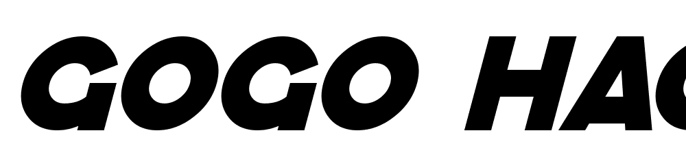 GoGo-Hack-Italic font family download free