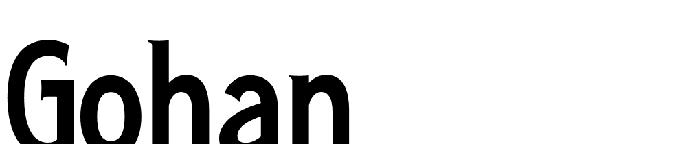 Gohan font family download free