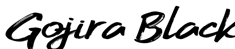 Gojira-Black font family download free