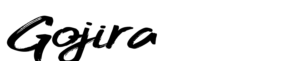 Gojira font family download free