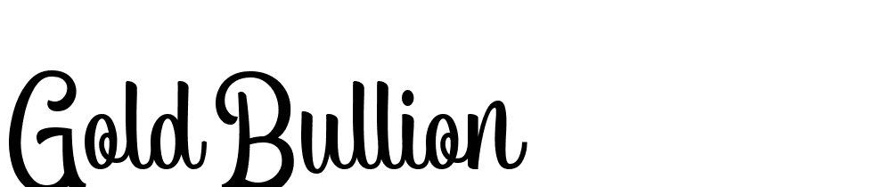 Gold Bullion font family download free