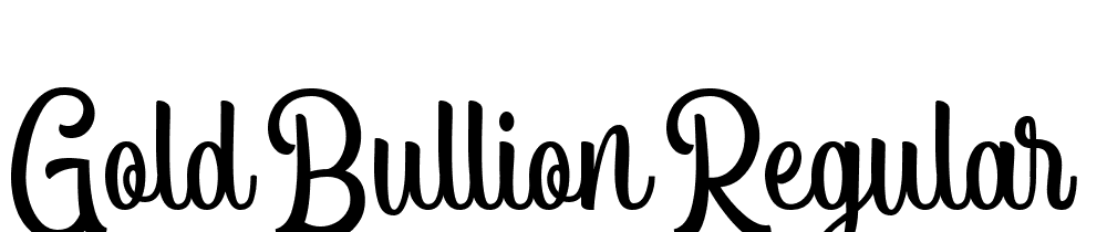 Gold-Bullion-Regular font family download free