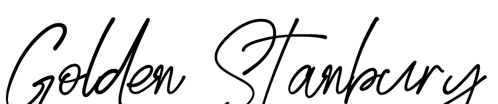 Golden-Stanbury-Signature font family download free