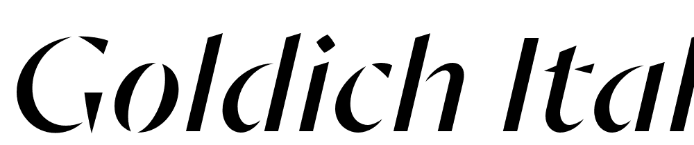 Goldich-Italic font family download free