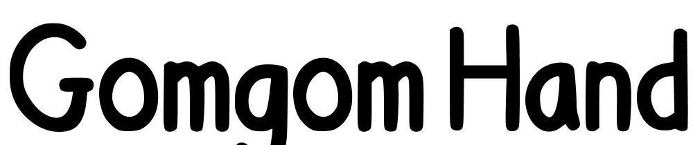 Gomgom-Handwrite-Regular font family download free