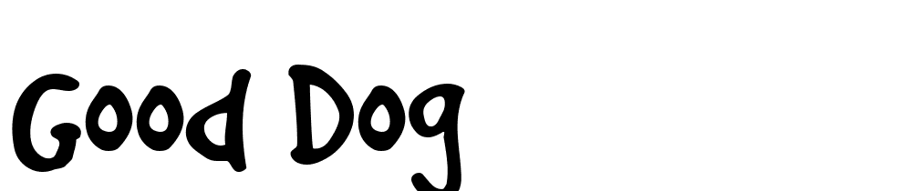 good_dog font family download free