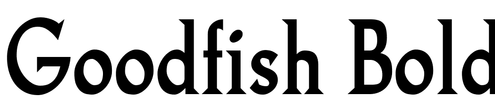 Goodfish-Bold font family download free