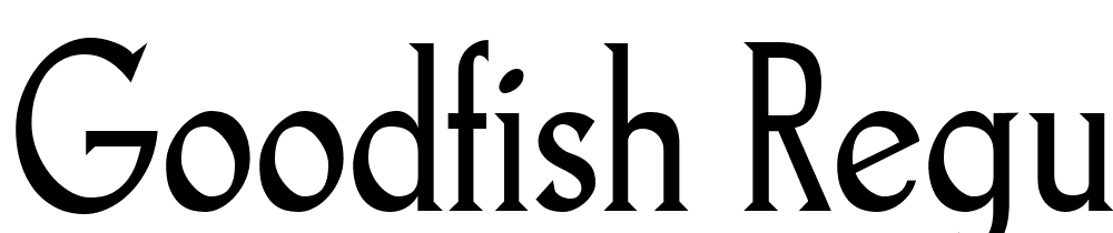 Goodfish-Regular font family download free