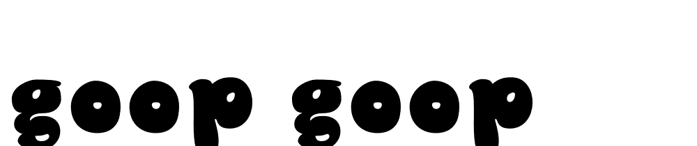 goop_goop font family download free