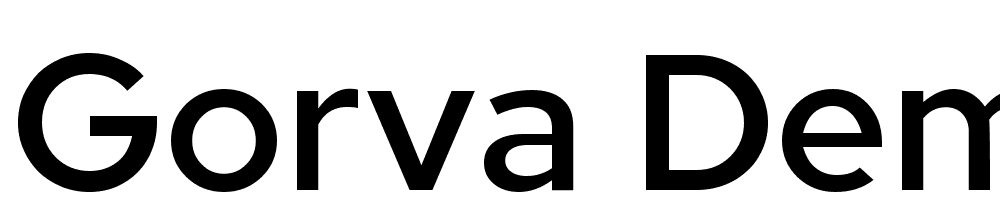 Gorva-Demo font family download free