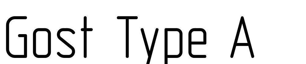 gost-type-a font family download free