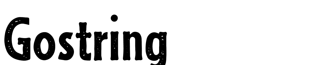 gostring font family download free