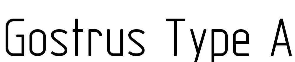 GOSTRUS-Type-A font family download free