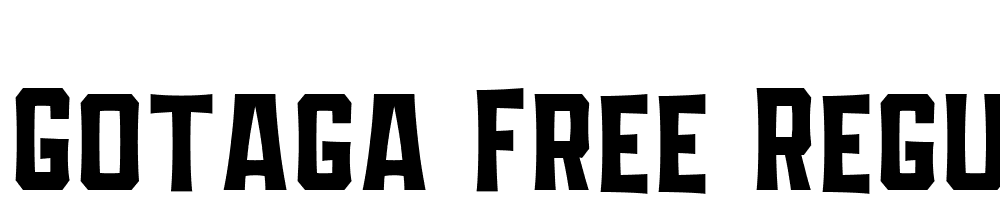 GOTAGA-Free-Regular font family download free