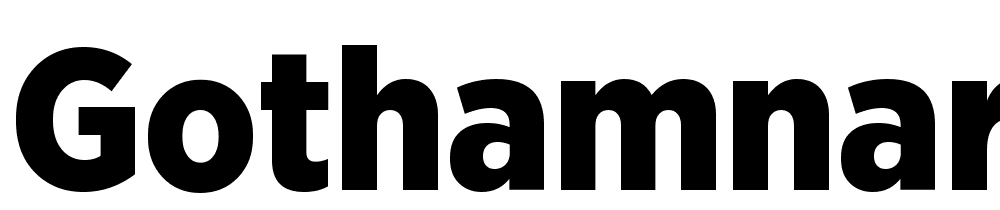 GothamNarrow-Black font family download free