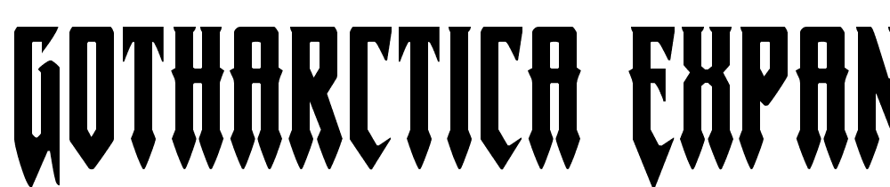 Gotharctica-Expanded font family download free