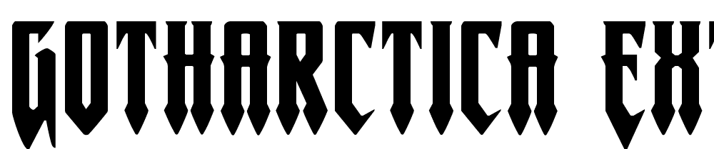 Gotharctica-Extra-Expanded font family download free