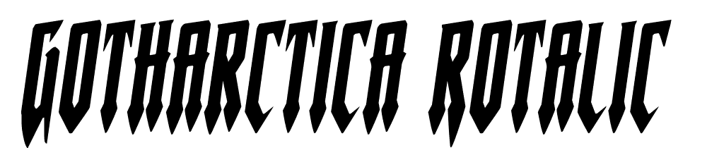 Gotharctica-Rotalic font family download free