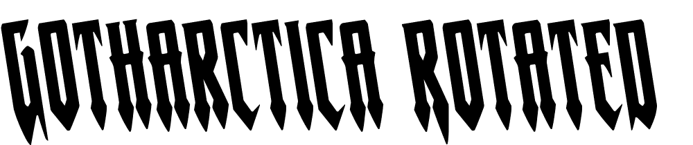 Gotharctica-Rotated font family download free