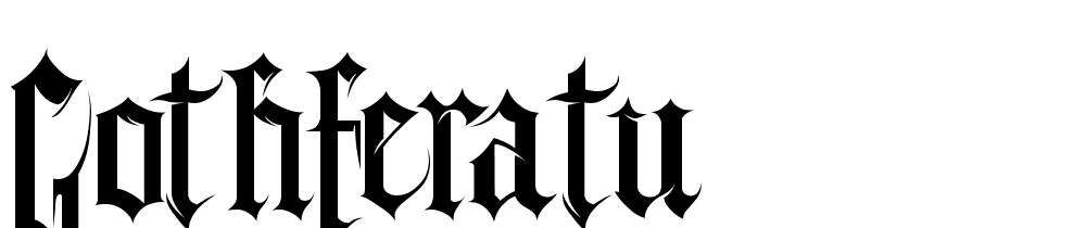 gothferatu font family download free