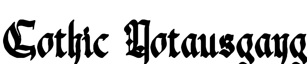 gothic_notausgang font family download free