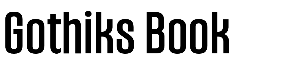 Gothiks-Book font family download free