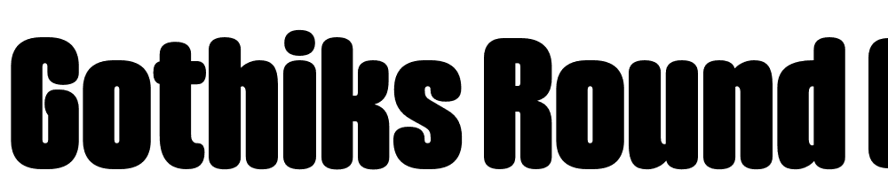 Gothiks-Round-Black font family download free