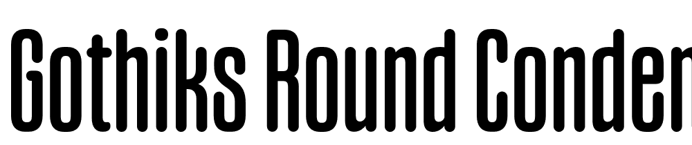 Gothiks-Round-Condensed-Book font family download free