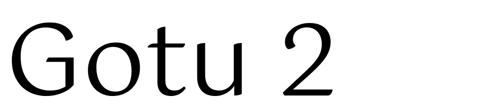 gotu-2 font family download free