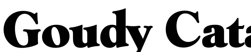 Goudy Catalogue Fs font family download free