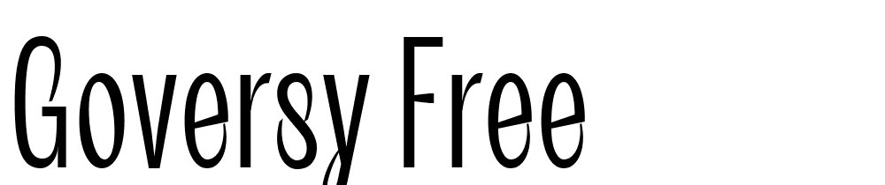 goversy-free font family download free