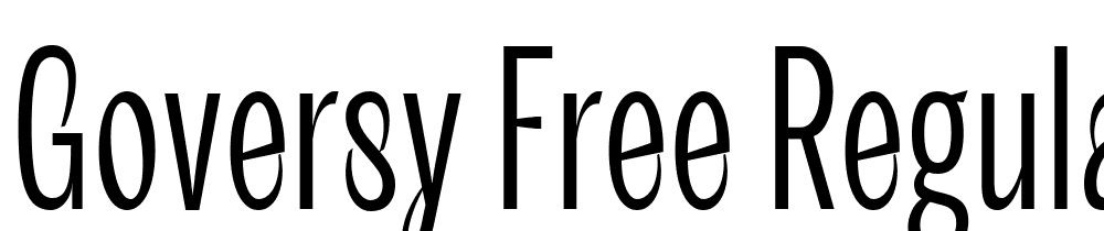 Goversy-Free-Regular font family download free