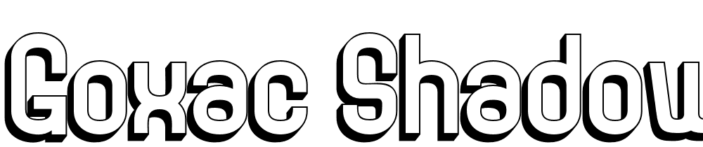 GOXAC-Shadow font family download free