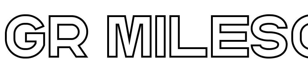 GR-Milesons-One font family download free