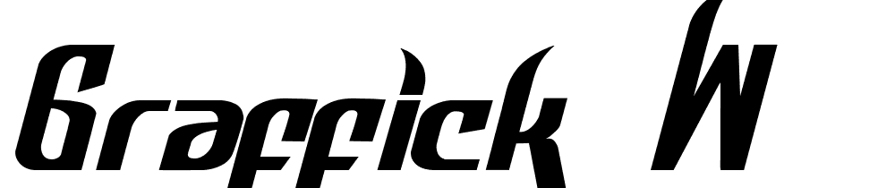 Graffick W font family download free