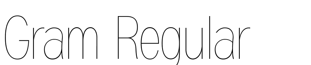 Gram-Regular font family download free