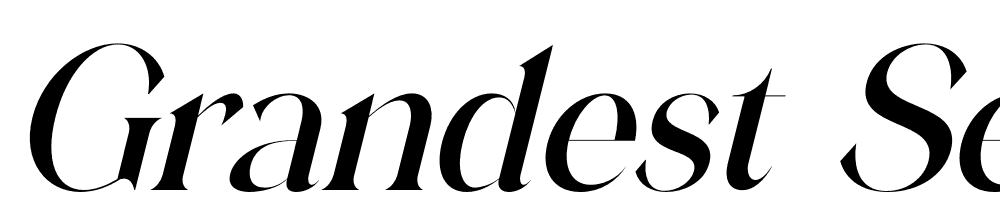 Grandest-Serif-Italic font family download free