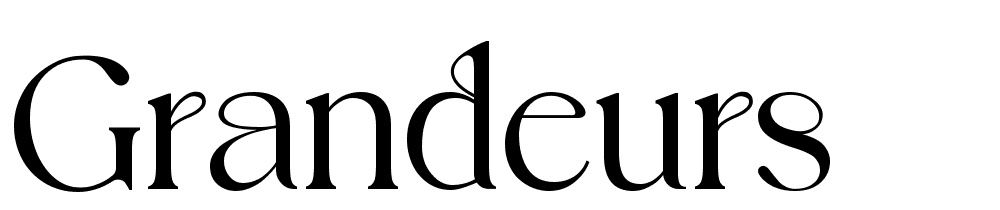 GRANDEURS font family download free