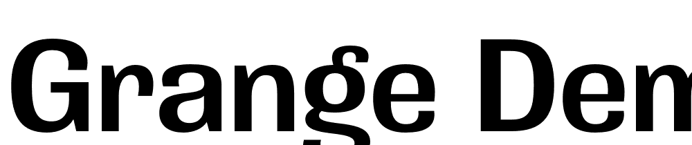 Grange-Demi-Bold font family download free