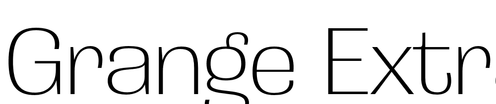 Grange-Extra-Light font family download free