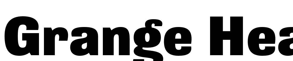 Grange-Heavy font family download free