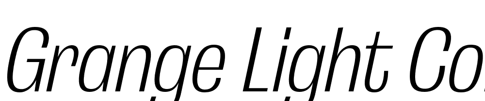 Grange-Light-Condensed-Italic font family download free