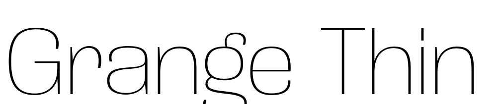 Grange-Thin font family download free