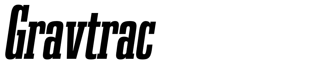 Gravtrac font family download free