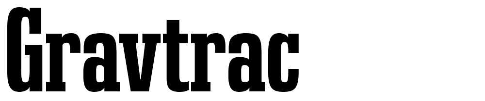 gravtrac font family download free