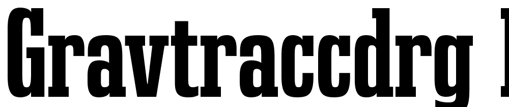 GravtracCdRg-Bold font family download free