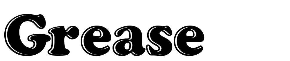 grease font family download free