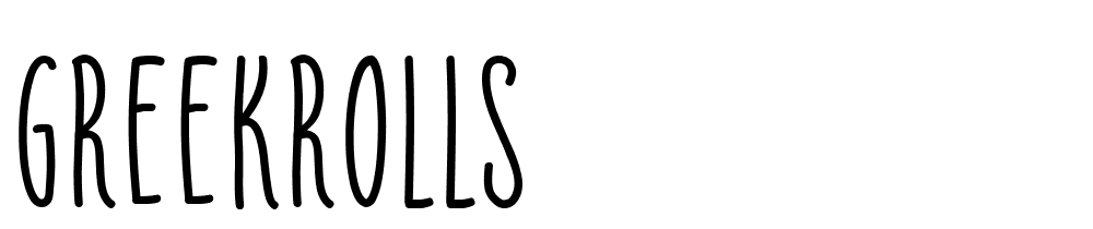 GreekRolls font family download free