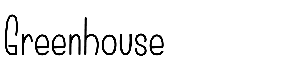 GREENHOUSE font family download free